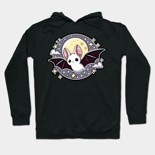 white bat of the night Hoodie